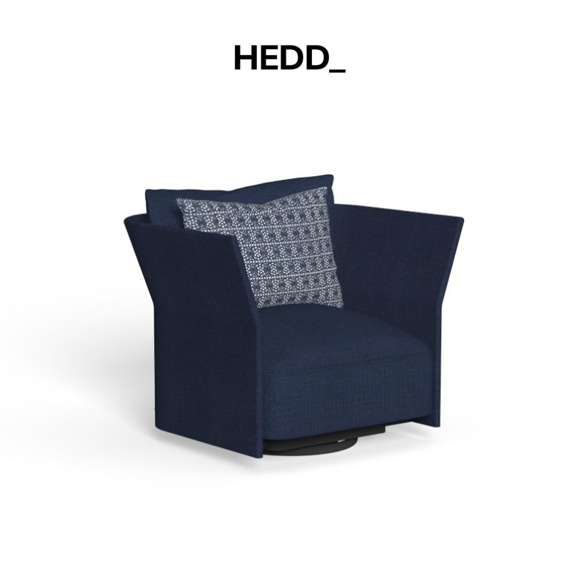 Кресло Cliff Swivel Lounge Armchair Backrest Fabric