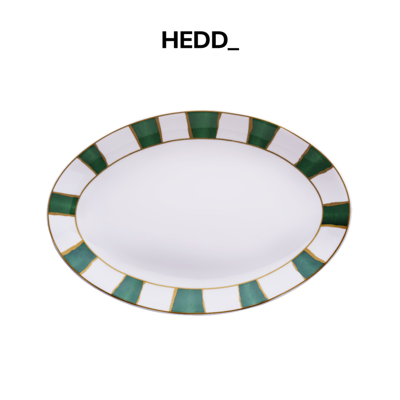 Блюдо Striche Verdi e Oro
