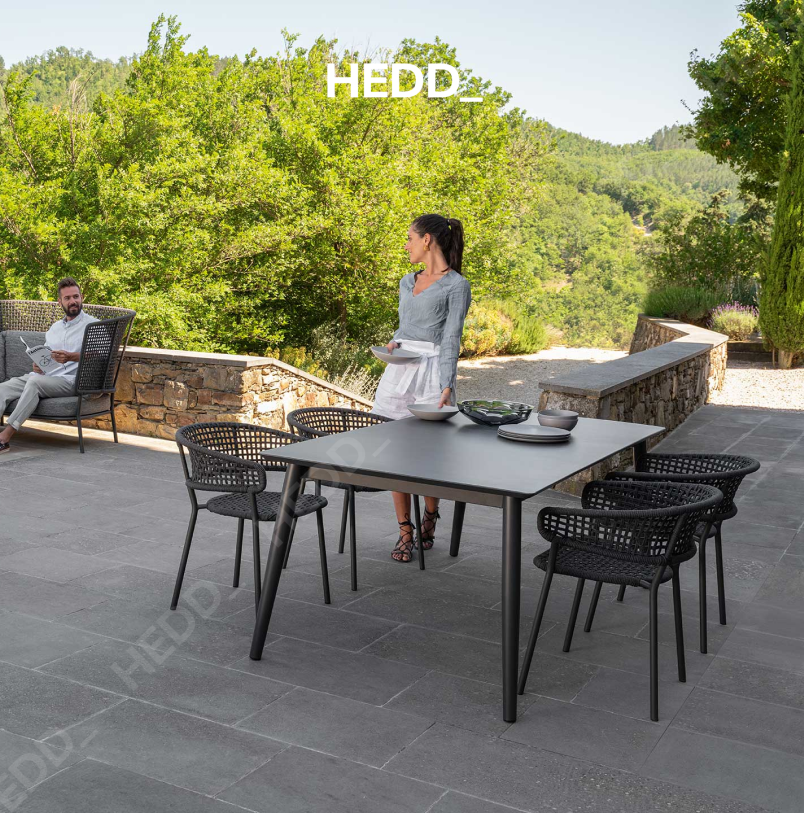 Стол Moon//Alu Extendible Dining Table