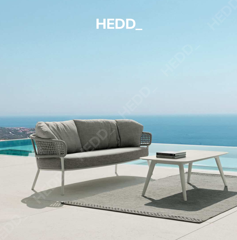 Диван Moon//Alu Two-Seater Sofa